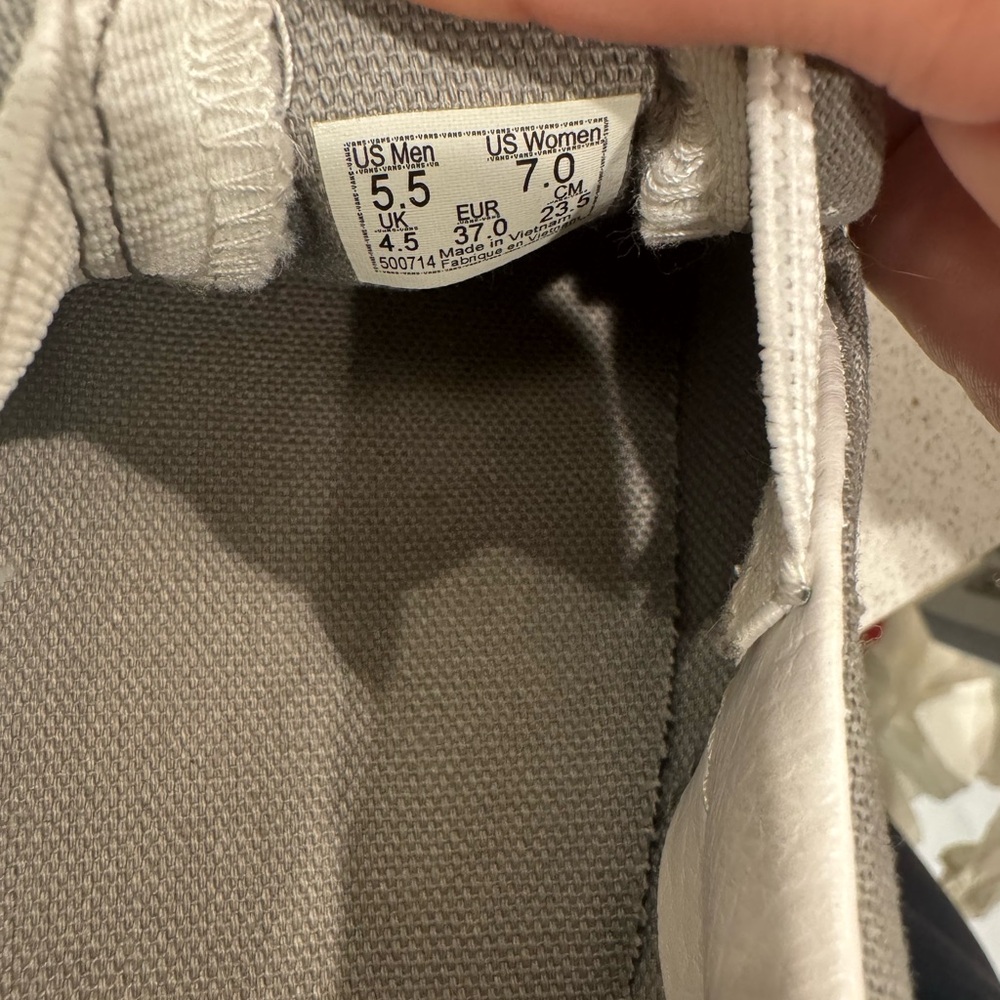 Vans Gray Canvas Slip-On Sneakers - Picture 2 of 2